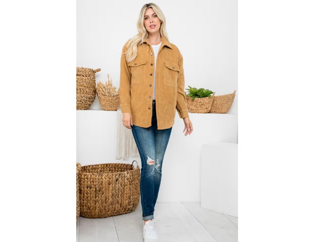 Camel Corduroy Jacket