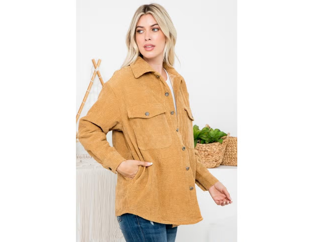 Camel Corduroy Jacket