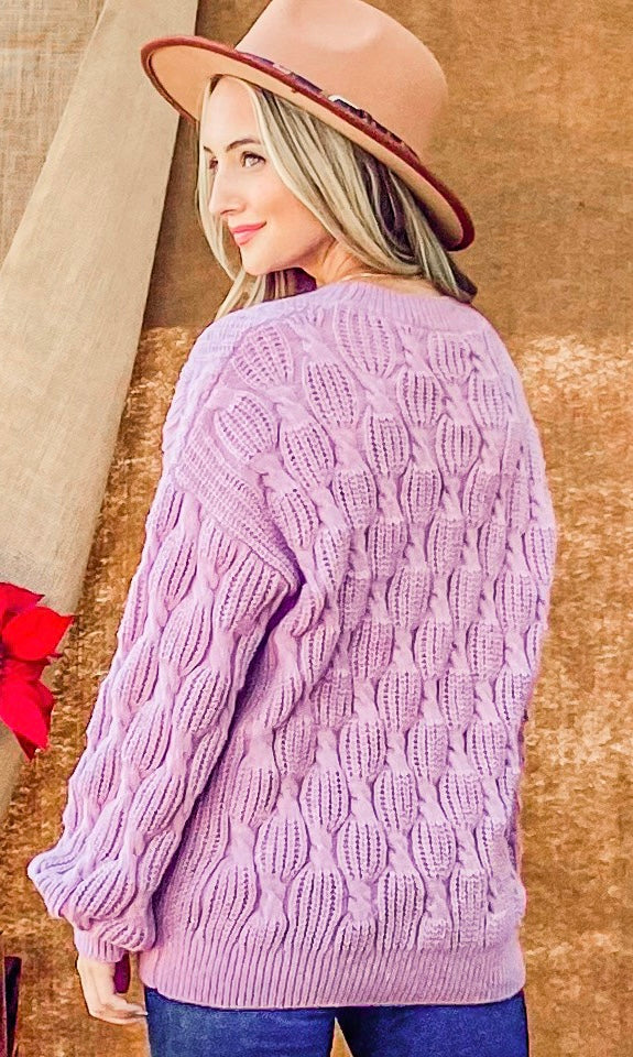 Textured Pullover Sweater