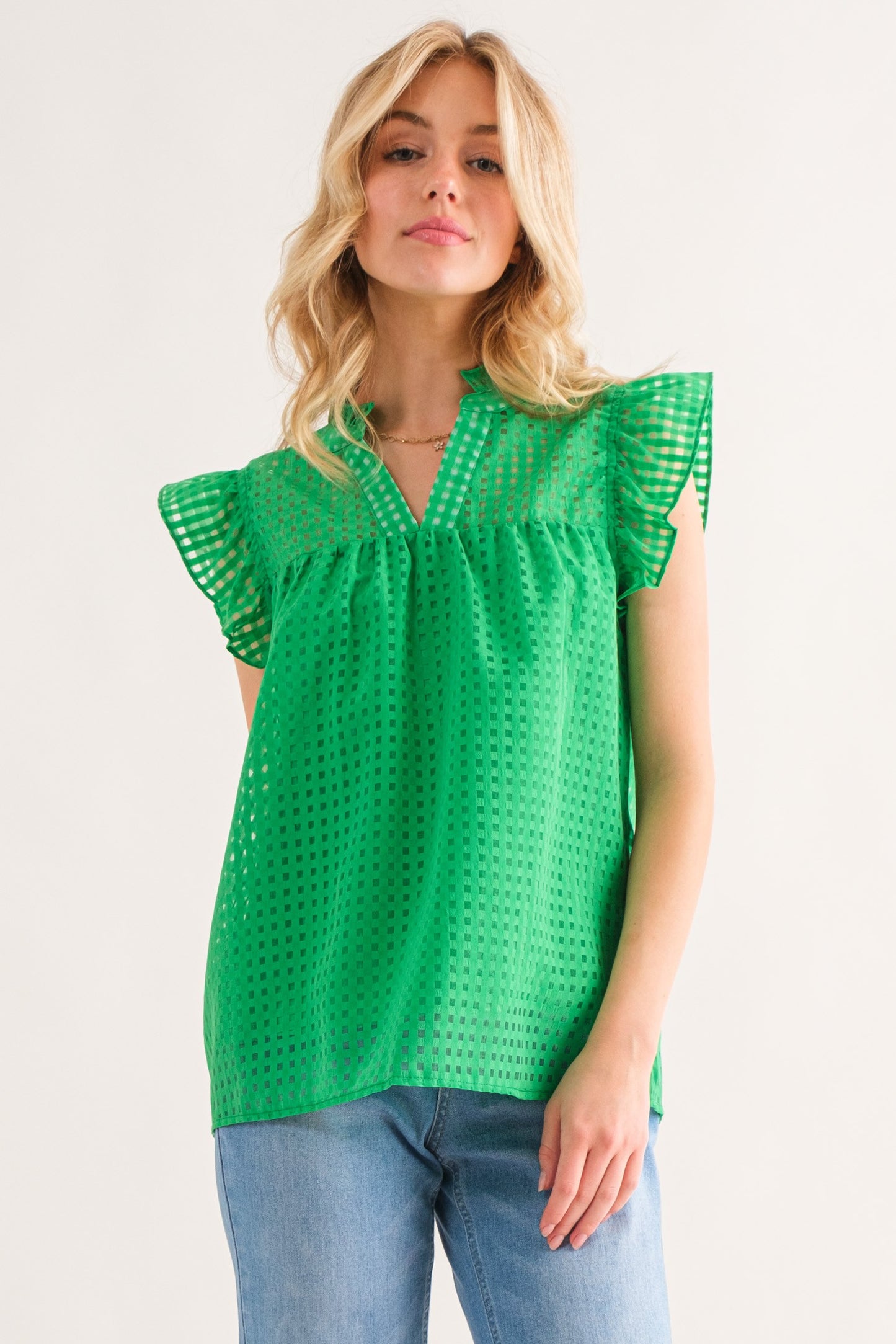 BABYDOLL RUFFLE TOP