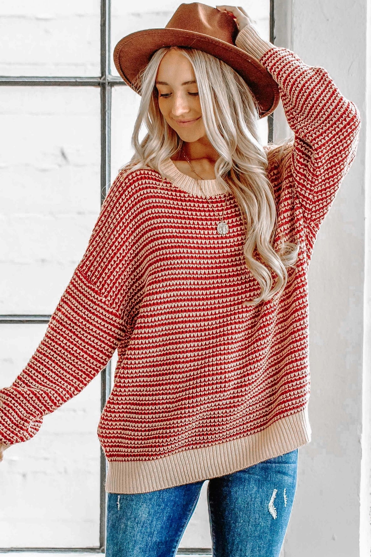 Red Stripe Sweater