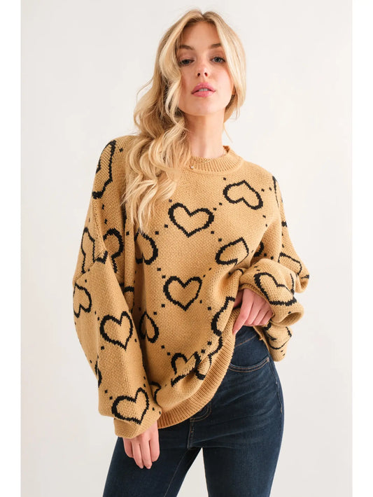 Heart Oversized Sweater