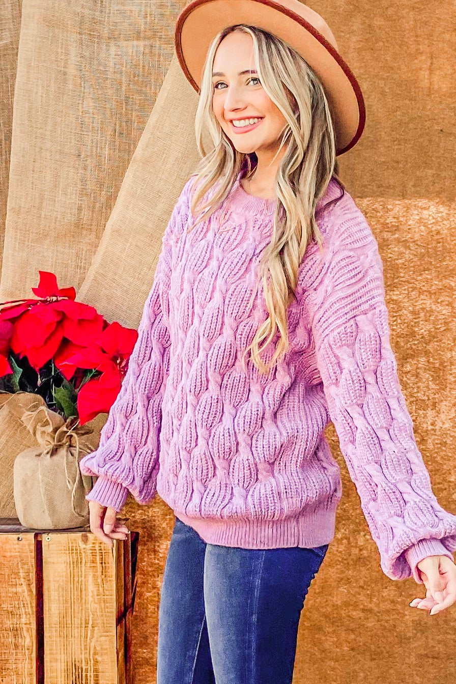 Textured Pullover Sweater