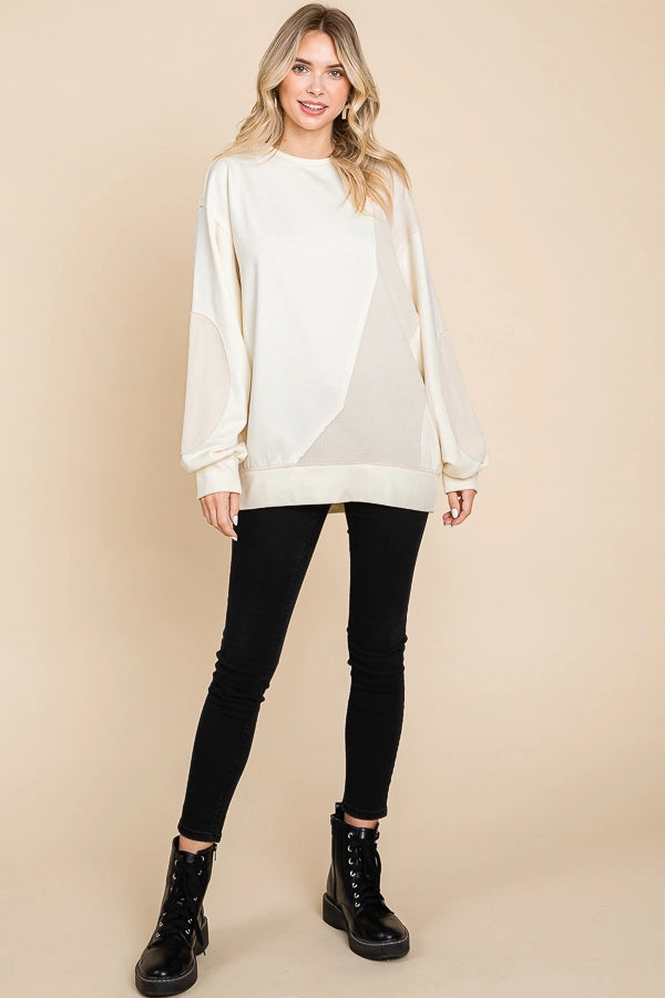 Mineral Wash Sweatshirt Curvy