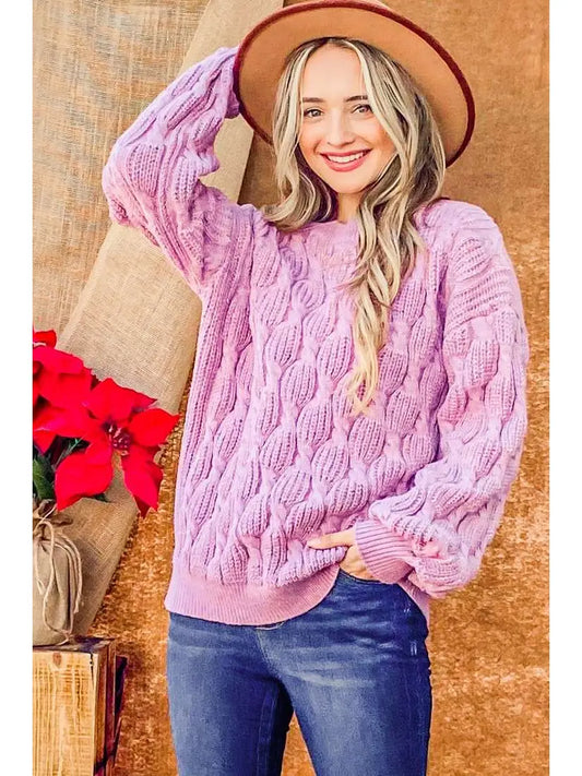 Textured Pullover Sweater