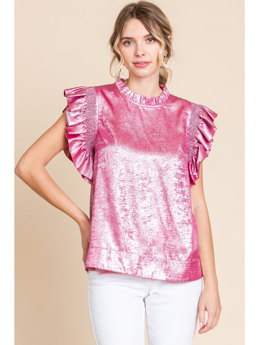 PINK SHIMMER TOP