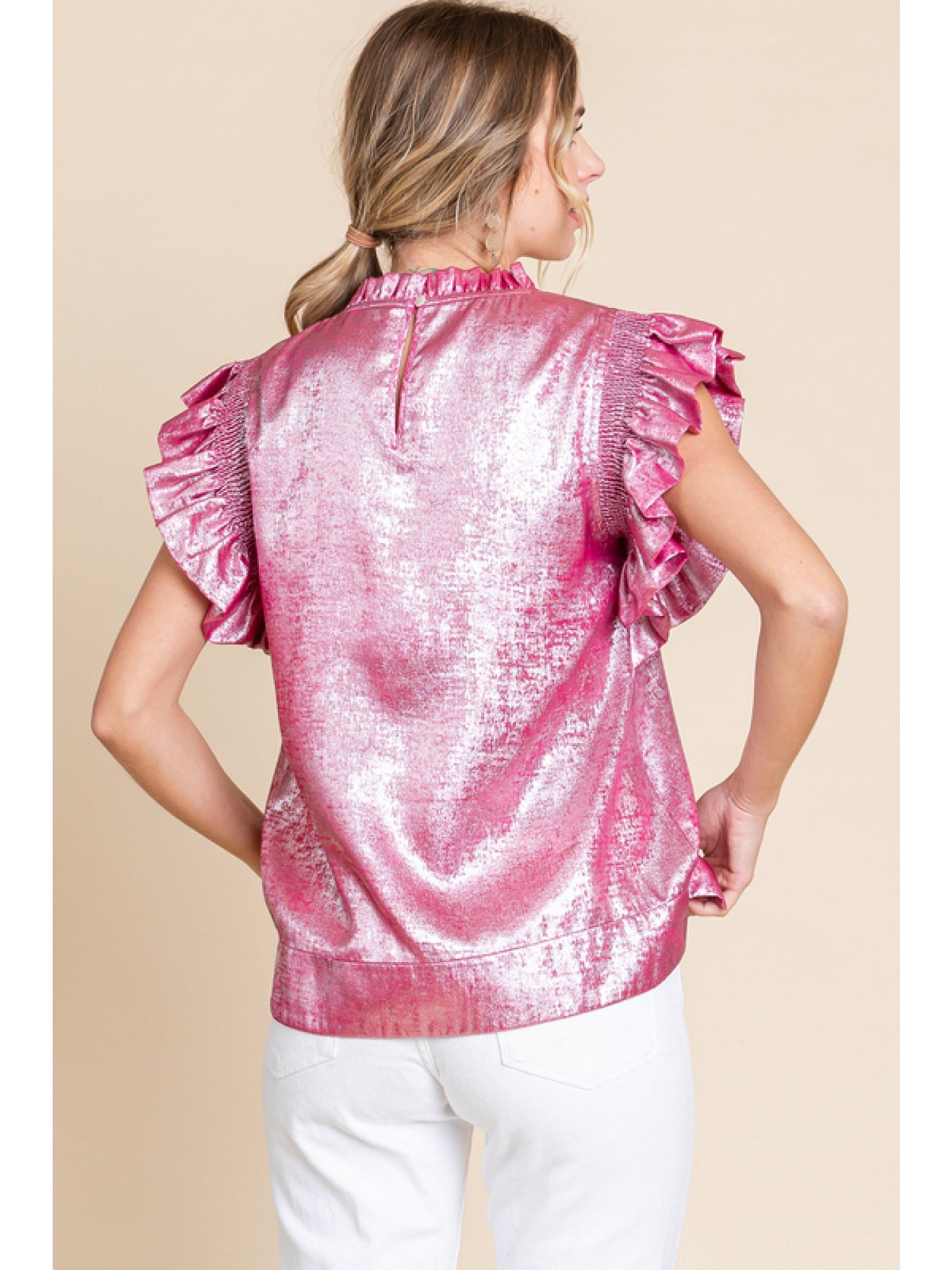 PINK SHIMMER TOP