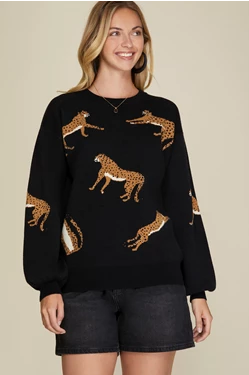 CHEETAH SWEATER
